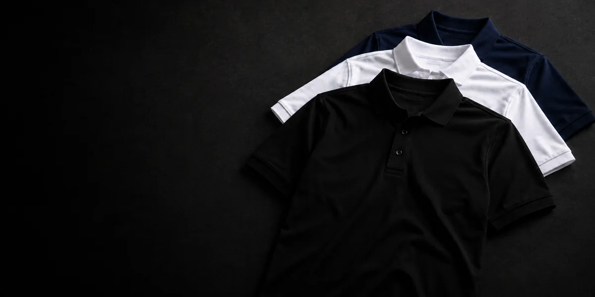 Custom printed and embroidered polo shirts