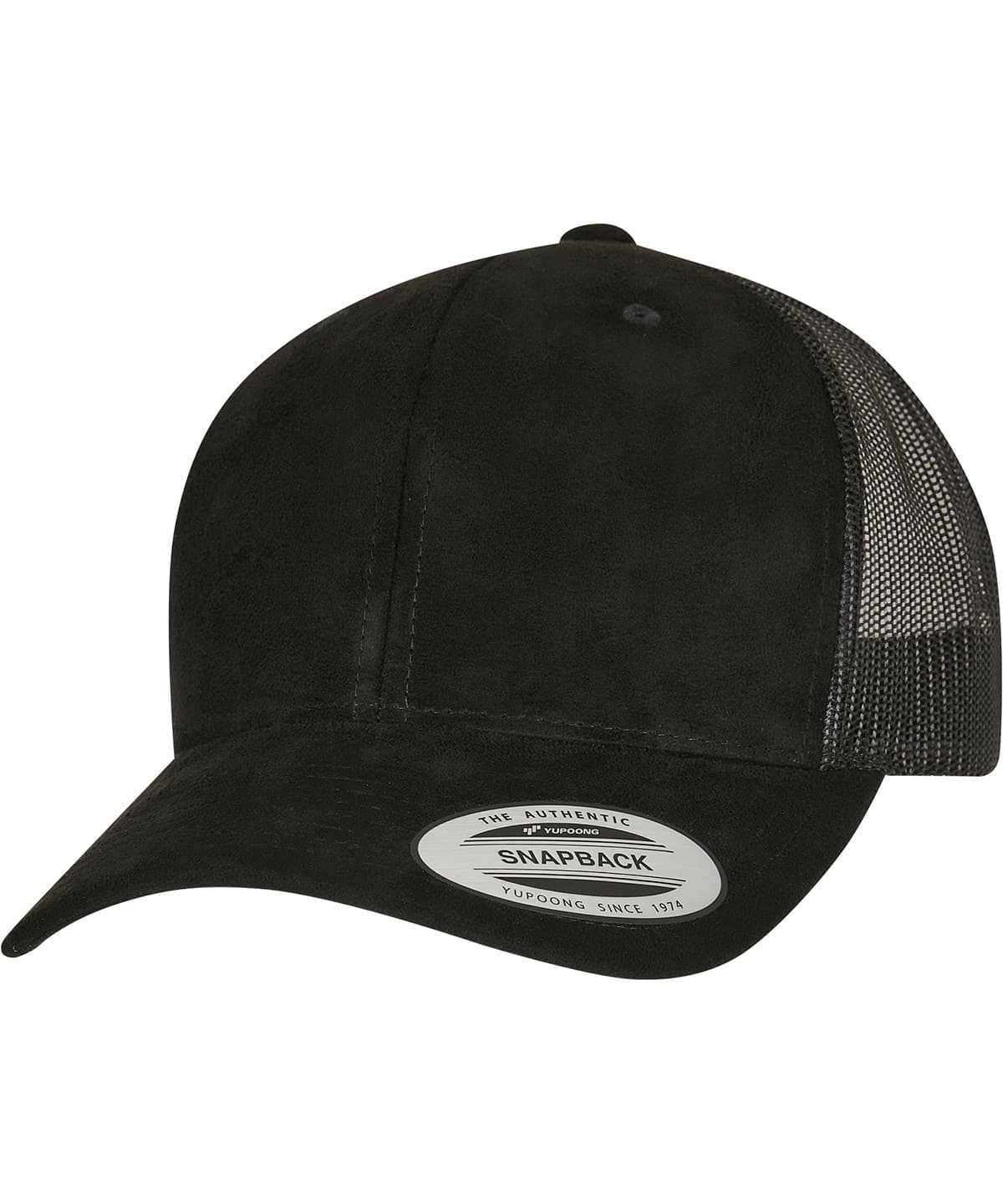 Imitation Suede Leather Trucker Cap