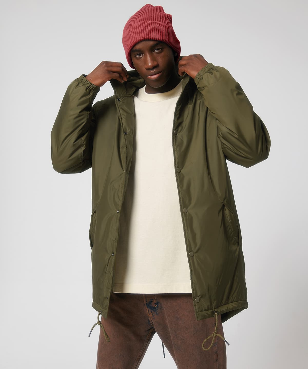 Unisex padded parka jacket product image