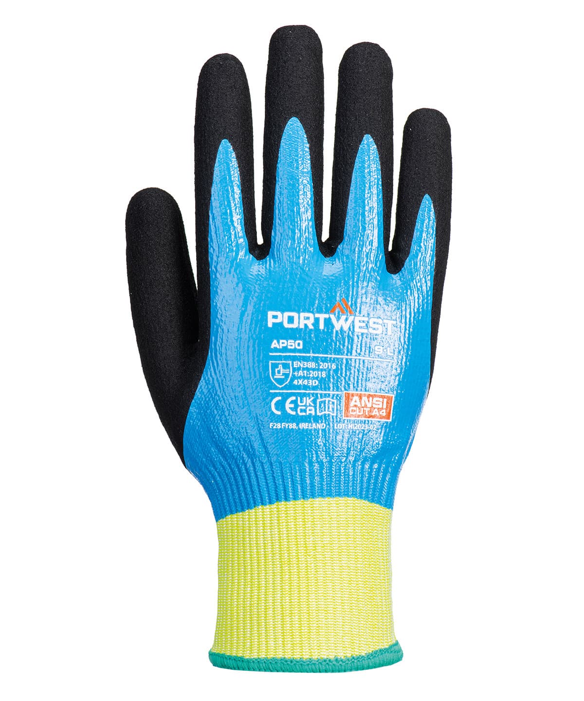 Cut D13 Nitrile aqua gloves product image
