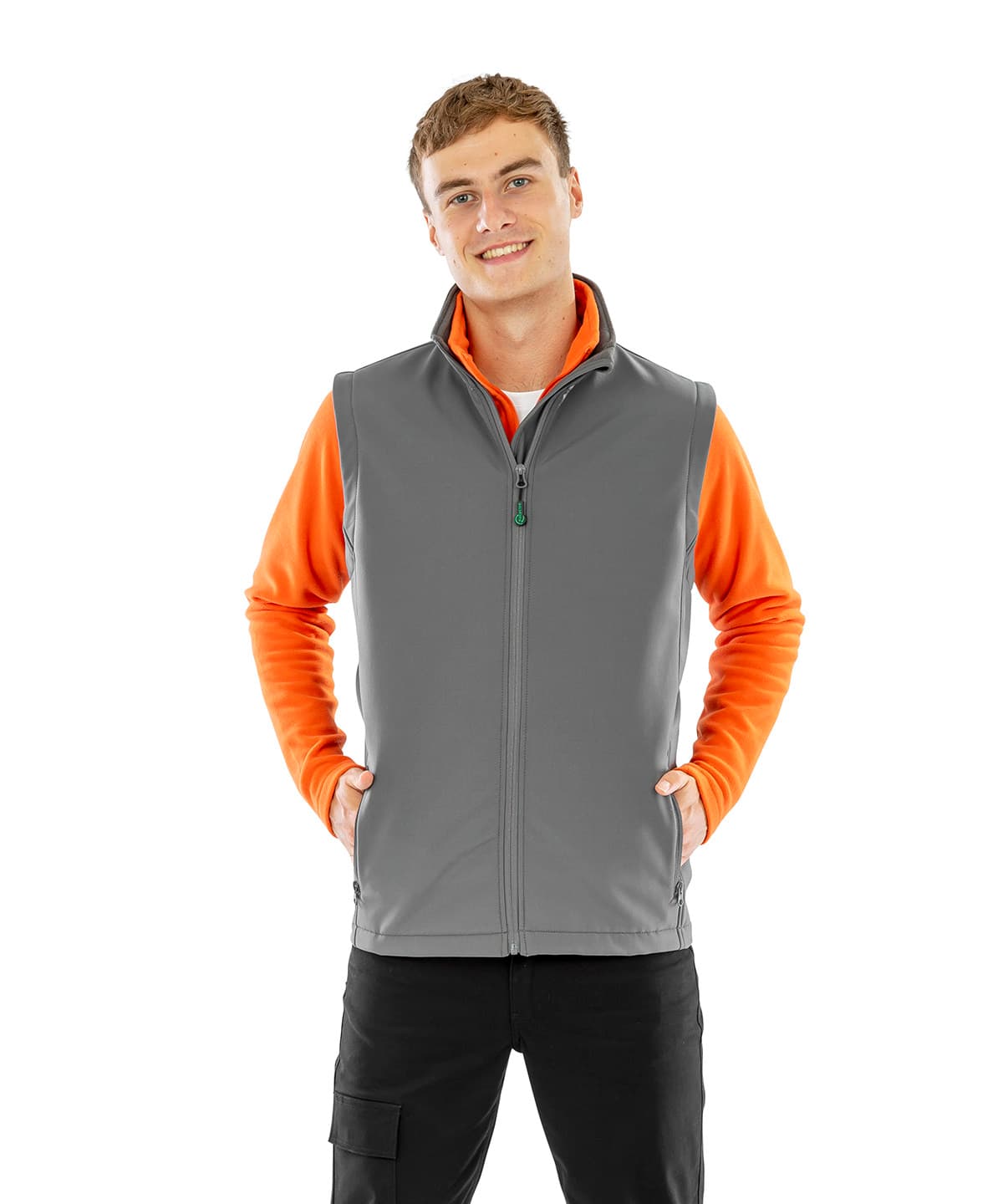 Men's Recycled 2-layer printable Softshell bodywarmer product image