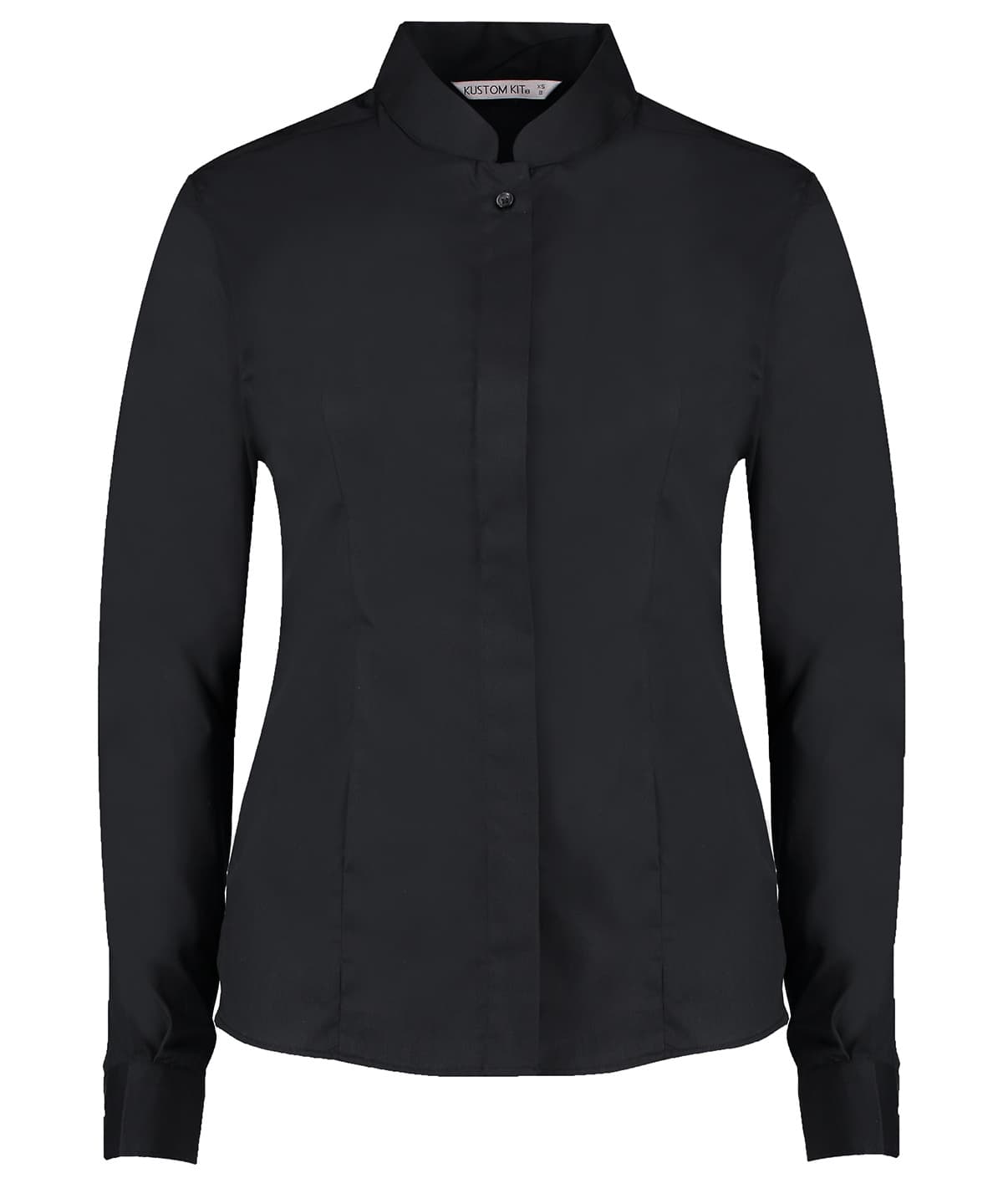 Women's Mandarin Collar Shirt Long-Sleeved (tailored Fit)