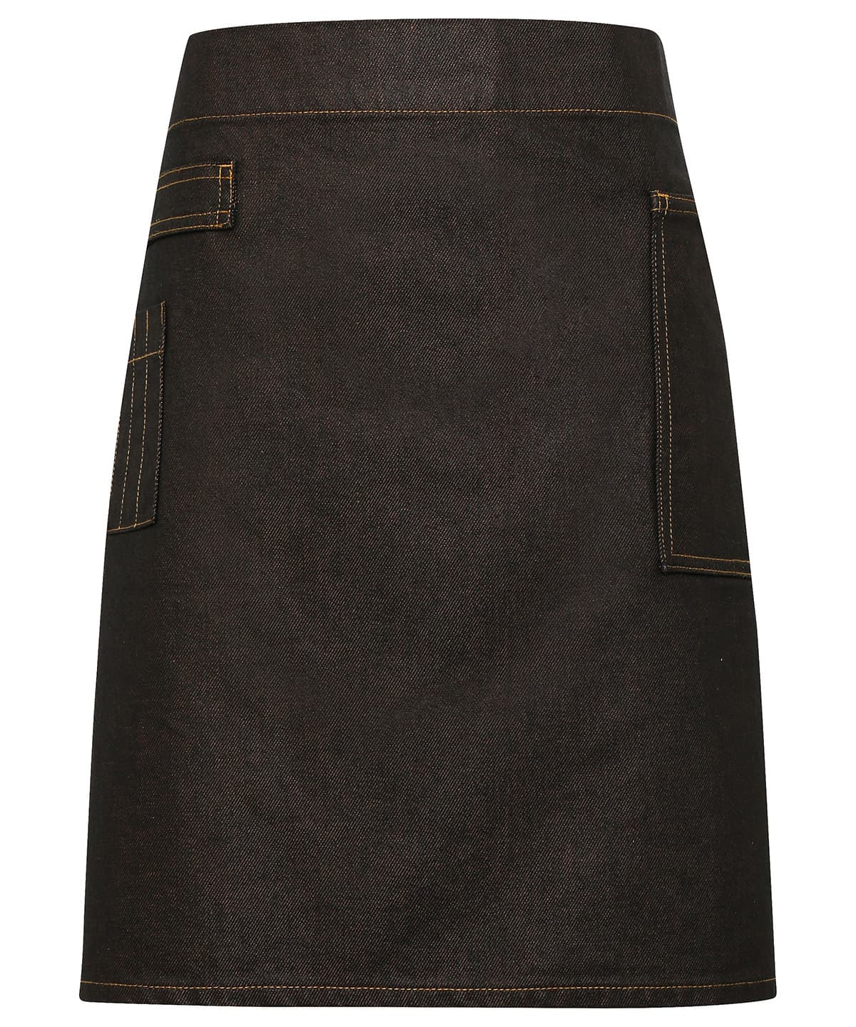 Division Waxed-Look Denim Waist Apron