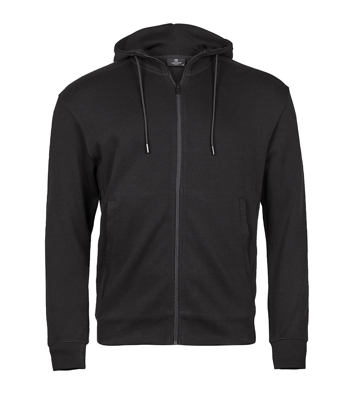 Ribbed Interlock Hooded Full-Zip