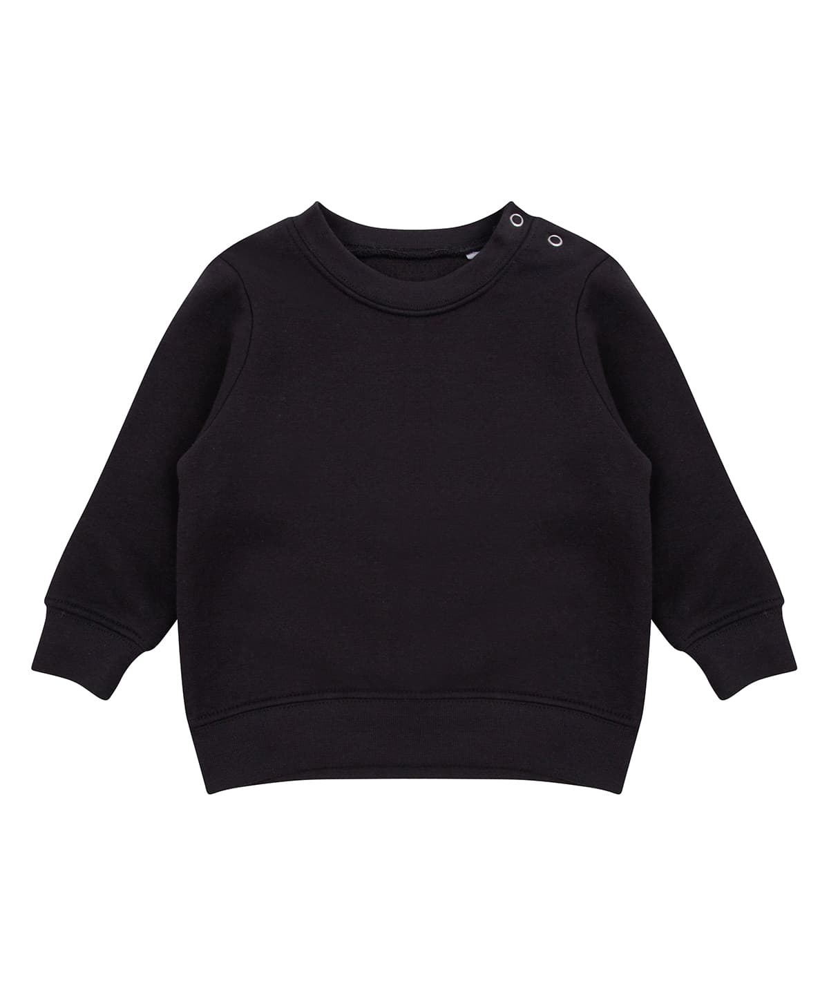 Crew Neck Sweatshirt With Shoulder Poppers