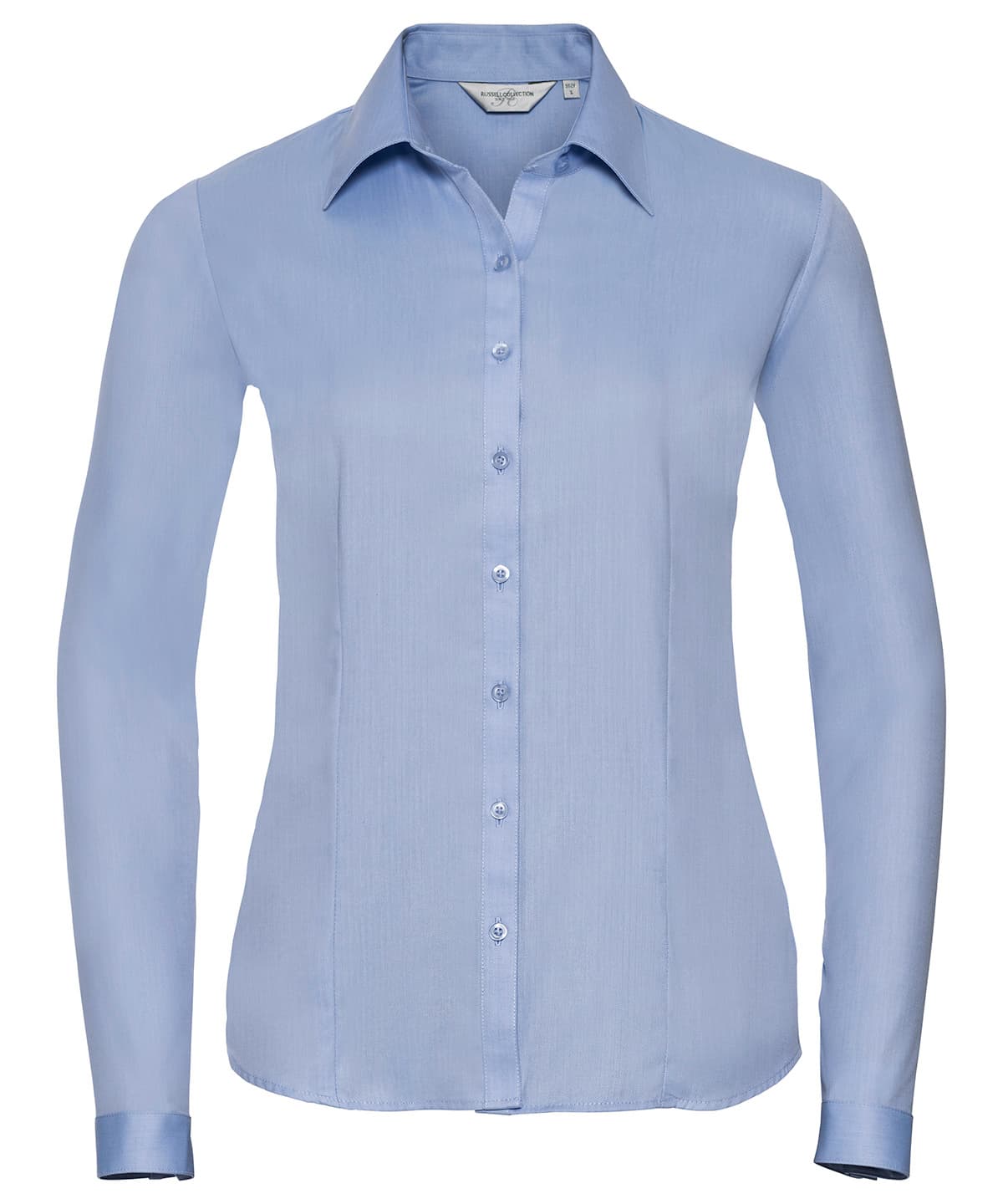 Women's Long Sleeve Herringbone Shirt