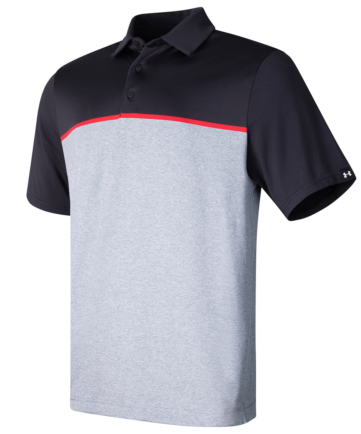 UA Playoff 3.0 Stripe Polo Lb – Edge Lit